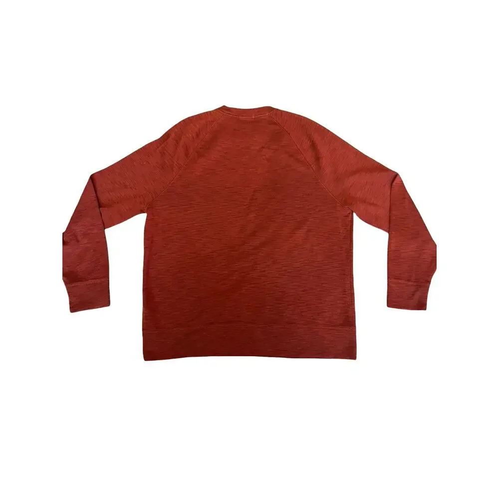 Banana Republic XL Merino Wool Blend Sweater Rust Orange Crewneck